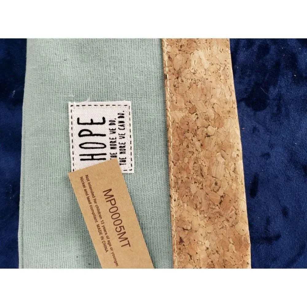 Hope Cosmetic Pouch Bag,‎ Multipurpose Makeup Wallet, Cotton Blend Eco Mint